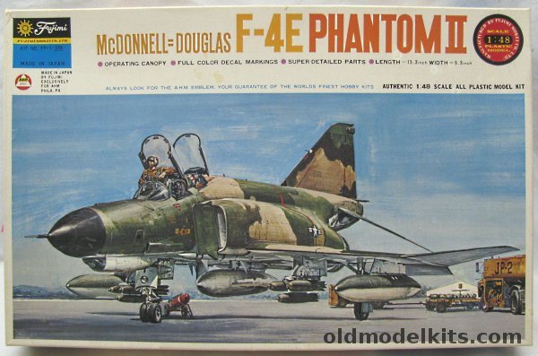 Fujimi 1/48 McDonnell Douglas F-4E Phantom II -  With Markings for Three USAF Aircraft, FP-1-398 plastic model kit